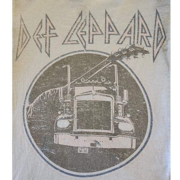 Def Leppard Upcycled Flannel Shirt M-L - Picture 2 of 7